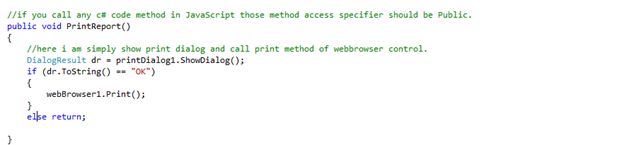 Method access specifier